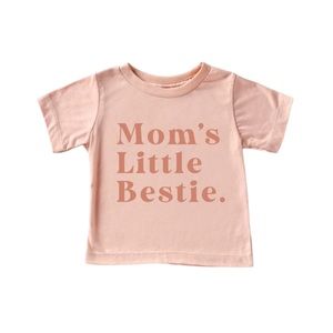 URBAN PINES | Toddler’s “Mom’s Little Bestie” T-shirt Blush 2T & 4T